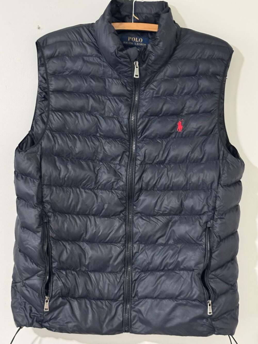 Polo Ralph Lauren Black Puffer Vest, Size M